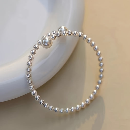 A French Retro Imitation Pearl Bracelet