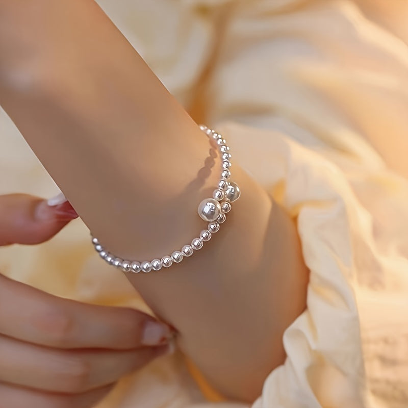 A French Retro Imitation Pearl Bracelet