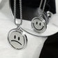 Funky Double-Sided Expression Pendant Necklace