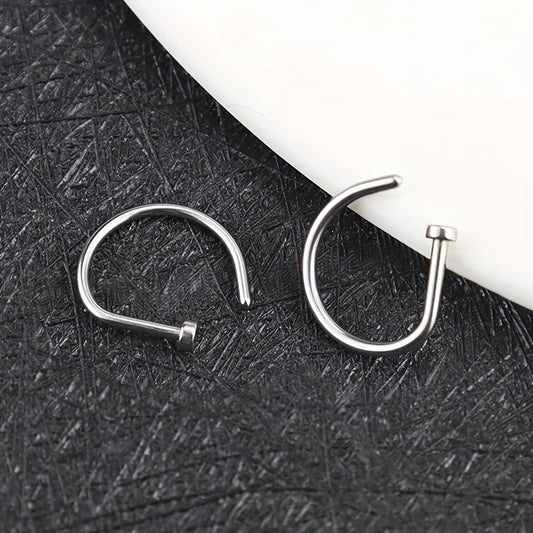 Punk Style D-Shape Nose Clip