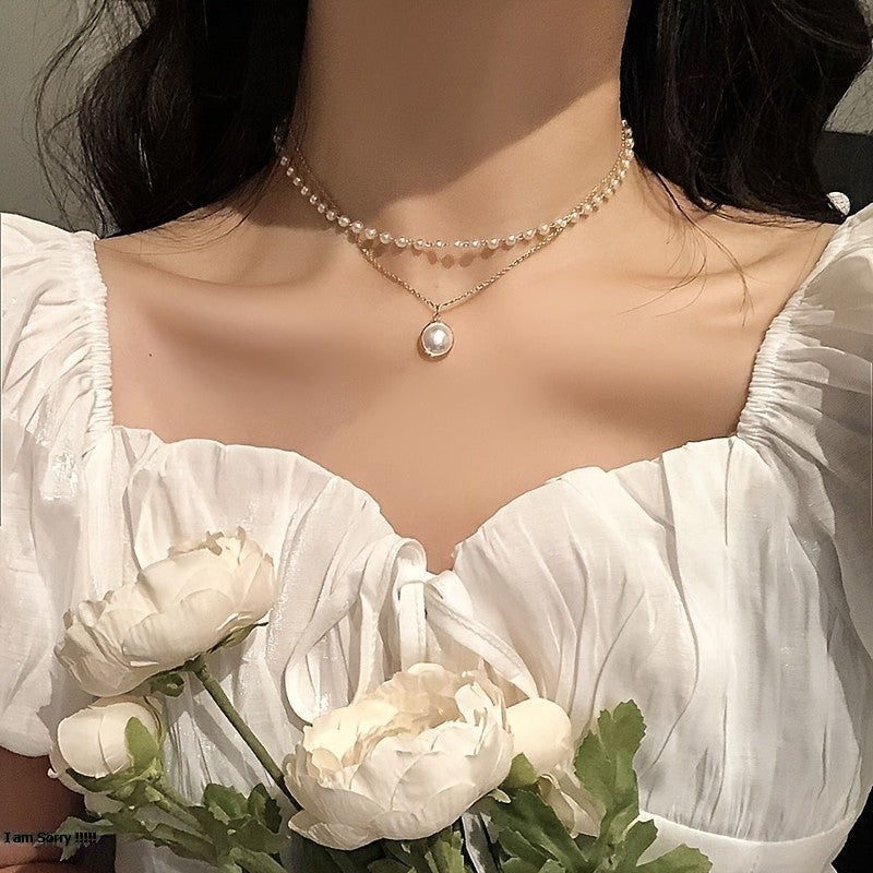 Pearluxe Double Layer Necklace